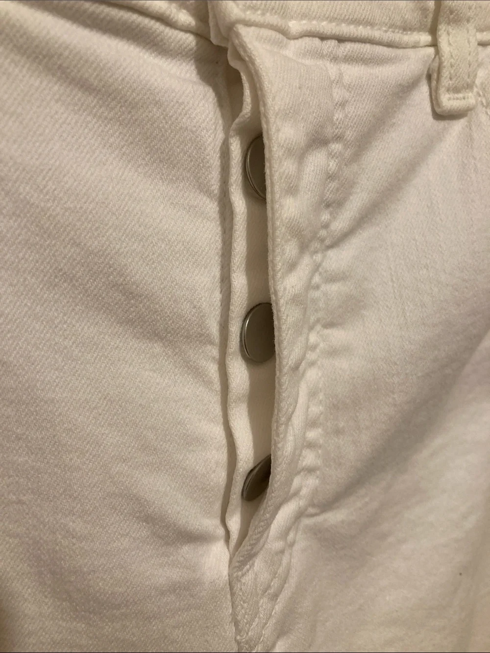 Kate Spade Saturday button fly Crisp White Skinny Jeans Sz 28